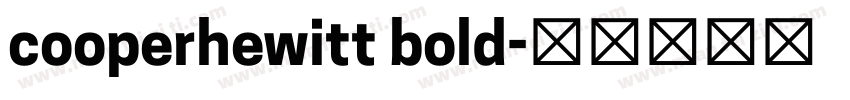 cooperhewitt bold字体转换
